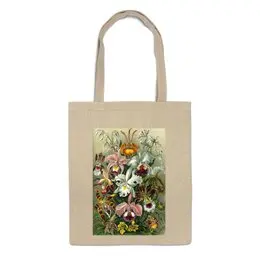 Заказать сумку в Москве. Сумка Орхидеи (Orchideae, Ernst Haeckel) от Apfelbaum - готовые дизайны и нанесение принтов.