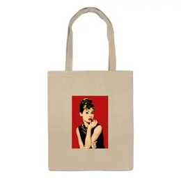 Заказать сумку в Москве. Сумка Одри Хепбёрн (Audrey Hepburn) от Дмитрий Светличный - готовые дизайны и нанесение принтов.