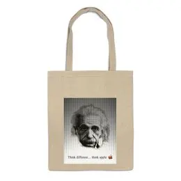 Заказать сумку в Москве. Сумка Эйнштейн от aleksunybonii - готовые дизайны и нанесение принтов.