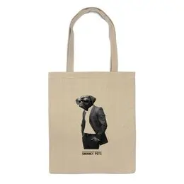 Заказать сумку в Москве. Сумка Собака в костюме от DesertHawk - готовые дизайны и нанесение принтов.