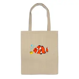 Заказать сумку в Москве. Сумка Рыба клоун от galkagalka - готовые дизайны и нанесение принтов.