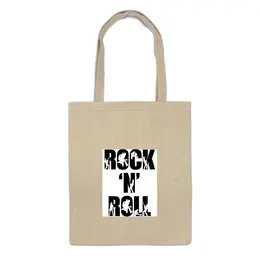 Заказать сумку в Москве. Сумка rock n roll от Маша Антюфеева - готовые дизайны и нанесение принтов.
