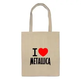 Заказать сумку в Москве. Сумка «I love Metallica» от metallica - готовые дизайны и нанесение принтов.