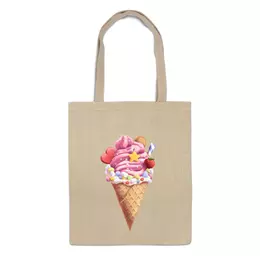 Заказать сумку в Москве. Сумка Мороженое в рожке от tigerda  - готовые дизайны и нанесение принтов.