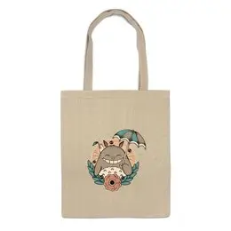 Заказать сумку в Москве. Сумка Smile Totoro от skynatural - готовые дизайны и нанесение принтов.