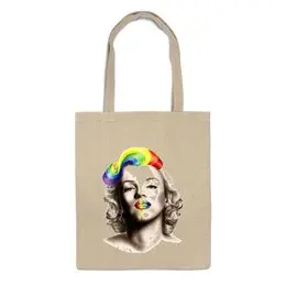 Заказать сумку в Москве. Сумка Marilyn Monroe от Vinli.shop  - готовые дизайны и нанесение принтов.