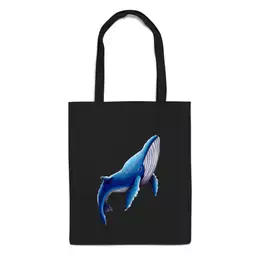 Заказать сумку в Москве. Сумка Синий кит от tigerda  - готовые дизайны и нанесение принтов.