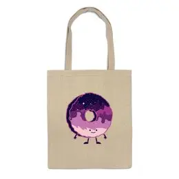 Заказать сумку в Москве. Сумка Космический Пончик (Space Donut) от coolmag - готовые дизайны и нанесение принтов.