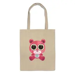 Заказать сумку в Москве. Сумка Розовый Мишка (Bear) от trugift - готовые дизайны и нанесение принтов.