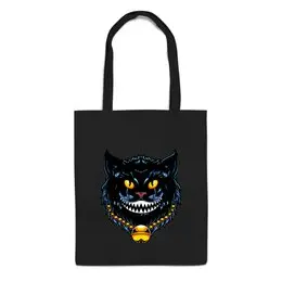 Заказать сумку в Москве. Сумка злой кот от queen  - готовые дизайны и нанесение принтов.