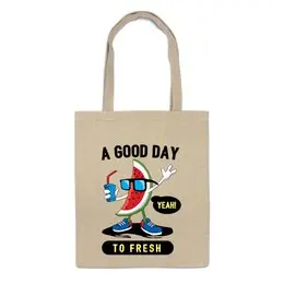 Заказать сумку в Москве. Сумка A good day to fresh от hideo_kojima - готовые дизайны и нанесение принтов.