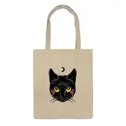 Заказать сумку в Москве. Сумка Черная Кошка от fanart - готовые дизайны и нанесение принтов.
