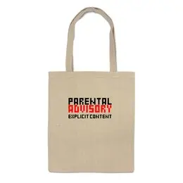 Заказать сумку в Москве. Сумка Parental Advisory Explicit от kblc.petrov - готовые дизайны и нанесение принтов.