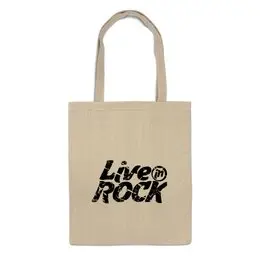 Заказать сумку в Москве. Сумка LiveInRock от pirll - готовые дизайны и нанесение принтов.