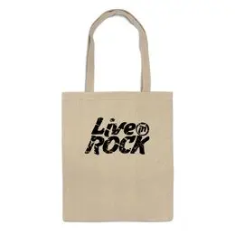 Заказать сумку в Москве. Сумка Футболка LiveInRock от pirll - готовые дизайны и нанесение принтов.