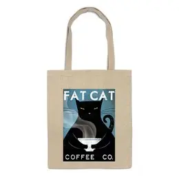 Заказать сумку в Москве. Сумка Fat Cat от Pinky-Winky - готовые дизайны и нанесение принтов.