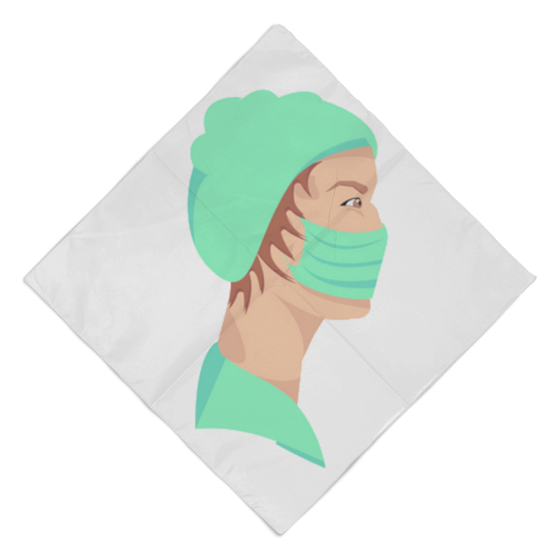 Printio Бандана медицинский работник в маске printio маска лицевая медицинский работник в маске