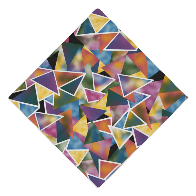 printio пенал 3d акварельные треугольники Printio Бандана Акварельные треугольники