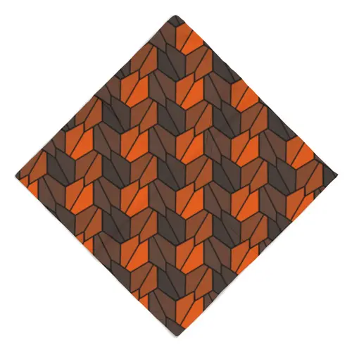 Заказать головной убор в Москве. Бандана Rumpled Orange от Soluvel  - готовые дизайны и нанесение принтов.