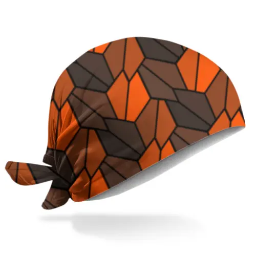 Заказать головной убор в Москве. Бандана Rumpled Orange от Soluvel  - готовые дизайны и нанесение принтов.