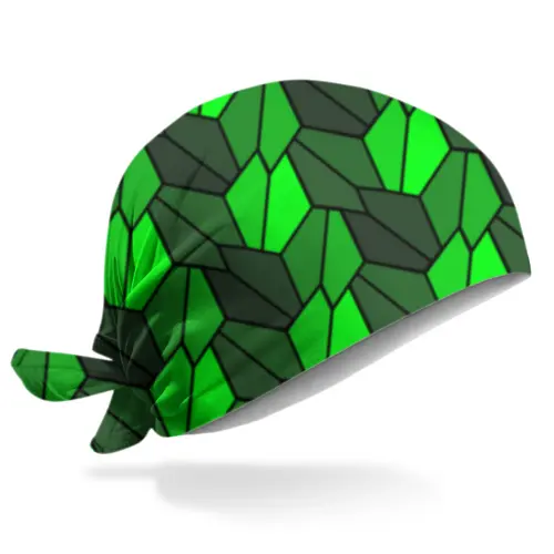 Заказать головной убор в Москве. Бандана Rumpled Green от Soluvel  - готовые дизайны и нанесение принтов.