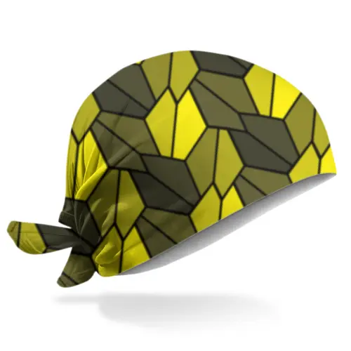 Заказать головной убор в Москве. Бандана Rumpled Yellow от Soluvel  - готовые дизайны и нанесение принтов.