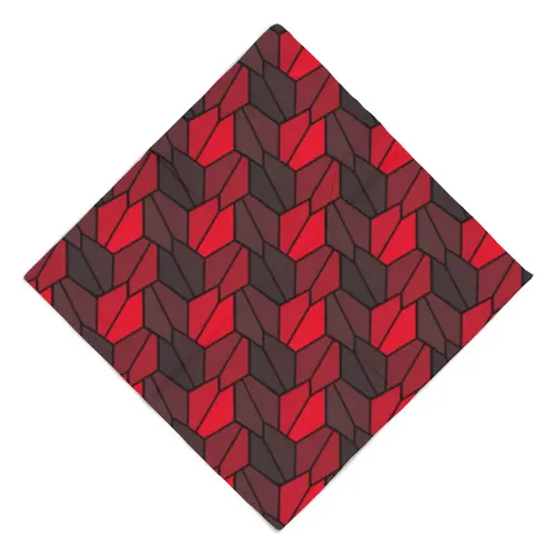 Заказать головной убор в Москве. Бандана Rumpled Red от Soluvel  - готовые дизайны и нанесение принтов.