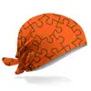 Заказать головной убор в Москве. Бандана Orange Puzzle от Soluvel  - готовые дизайны и нанесение принтов.