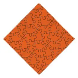 Заказать головной убор в Москве. Бандана Orange Puzzle от Soluvel  - готовые дизайны и нанесение принтов.