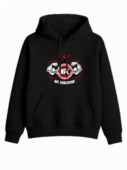 Заказать толстовку в Москве. Толстовка базовая NPC red black hoody от KinoArt - готовые дизайны и нанесение принтов.