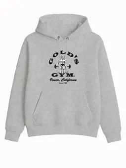 Заказать толстовку в Москве. Толстовка базовая Golds Gym 1965 Venice California hoody grey от KinoArt - готовые дизайны и нанесение принтов.