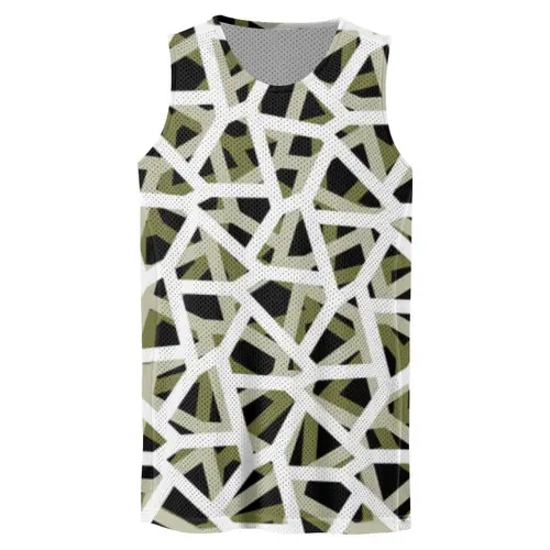 Заказать баскетбольную форму в Москве. Баскетбольная форма Anti Empty Olive Camo от Soluvel  - готовые дизайны и нанесение принтов.