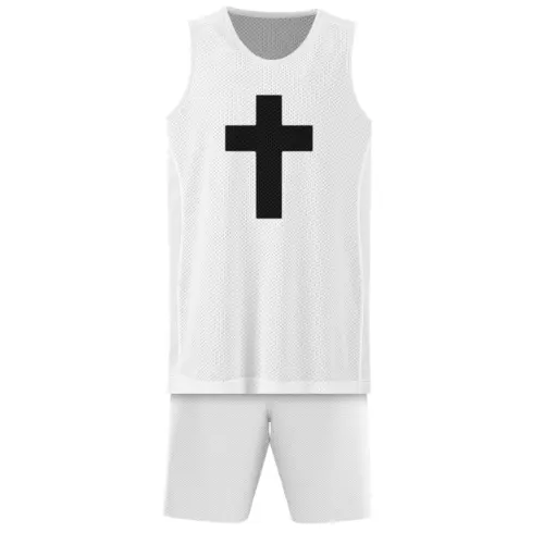 Заказать баскетбольную форму в Москве. Баскетбольная форма Чёрный крест от BAD OWL - готовые дизайны и нанесение принтов.