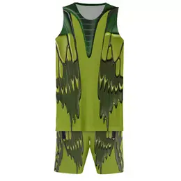 Заказать баскетбольную форму в Москве. Баскетбольная форма Кожаные зеленые мотивы от Alexey Evsyunin - готовые дизайны и нанесение принтов.