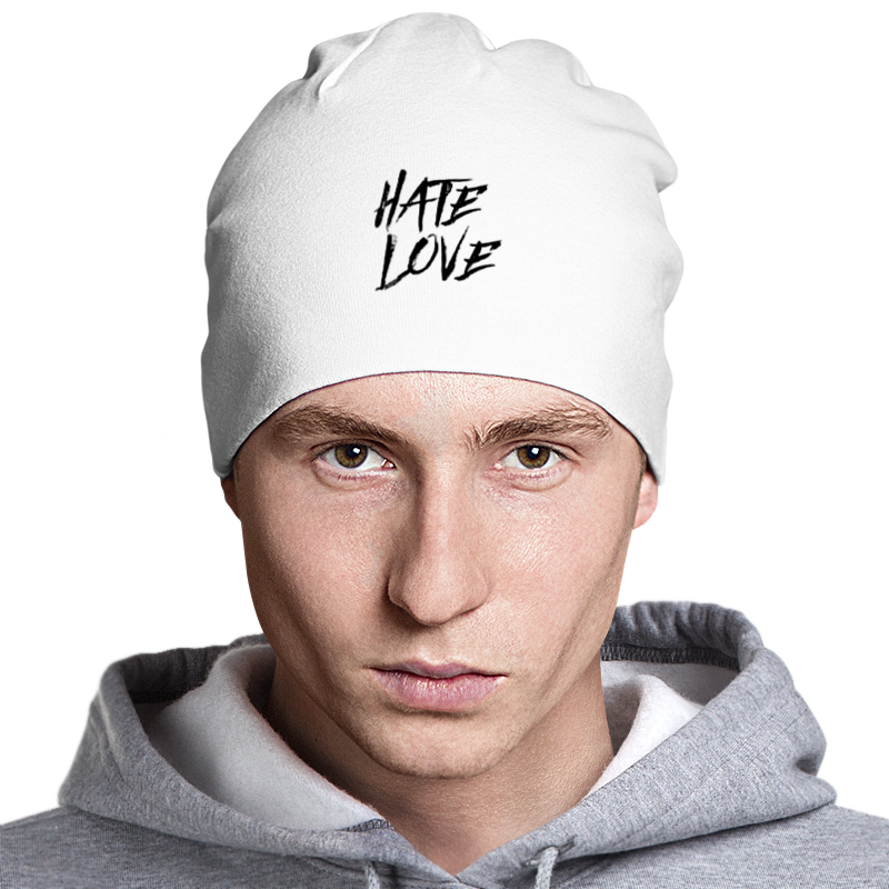 printio футболка классическая рэпер face hate love Printio Шапка классическая унисекс Рэпер face hate love
