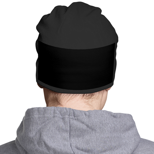 Заказать головной убор в Москве. Шапка классическая унисекс Techno black от cubik art  - готовые дизайны и нанесение принтов.