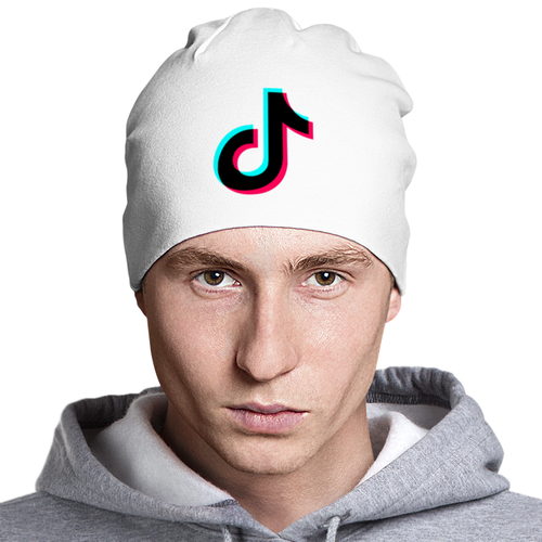 Заказать головной убор в Москве. Шапка классическая унисекс TikTok  от DESIGNER   - готовые дизайны и нанесение принтов.