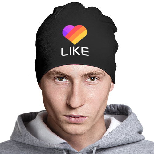 Заказать головной убор в Москве. Шапка классическая унисекс Like  от DESIGNER   - готовые дизайны и нанесение принтов.