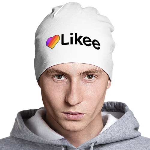 Заказать головной убор в Москве. Шапка классическая унисекс Likee  от DESIGNER   - готовые дизайны и нанесение принтов.