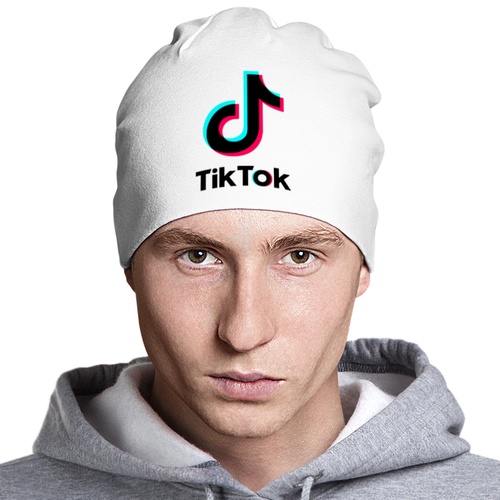 Заказать головной убор в Москве. Шапка классическая унисекс TikTok  от DESIGNER   - готовые дизайны и нанесение принтов.