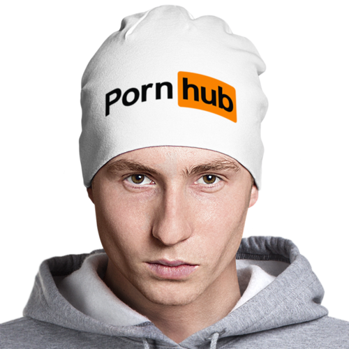 Заказать головной убор в Москве. Шапка классическая унисекс PornHub от PornHub - готовые дизайны и нанесение принтов.