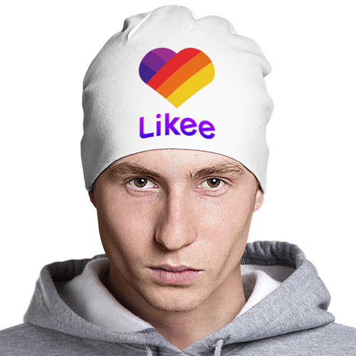 Заказать головной убор в Москве. Шапка классическая унисекс Likee (LIKE Video) от weeert - готовые дизайны и нанесение принтов.