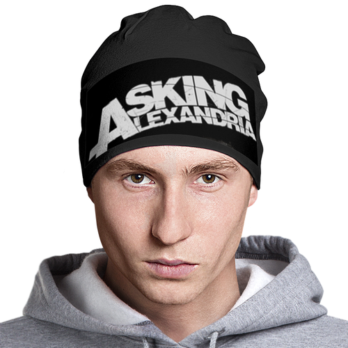 Заказать головной убор в Москве. Шапка классическая унисекс Asking Alexandria от Vladec11 - готовые дизайны и нанесение принтов.