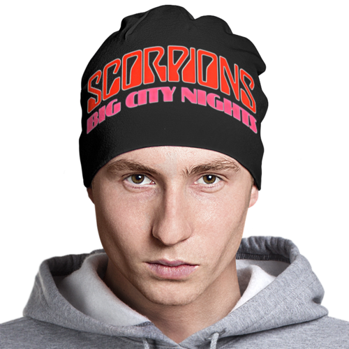 Заказать головной убор в Москве. Шапка классическая унисекс Scorpions Band от Leichenwagen - готовые дизайны и нанесение принтов.
