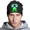 Заказать головной убор в Москве. Шапка классическая унисекс MINECRAFT CREEPER от vista12761@rambler.ru - готовые дизайны и нанесение принтов.