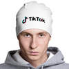 Заказать головной убор в Москве. Шапка классическая унисекс TikTok  от DESIGNER   - готовые дизайны и нанесение принтов.