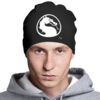 Заказать головной убор в Москве. Шапка классическая унисекс Mortal Kombat XL от vityaz - готовые дизайны и нанесение принтов.