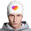 Заказать головной убор в Москве. Шапка классическая унисекс Like  от DESIGNER   - готовые дизайны и нанесение принтов.