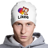 Заказать головной убор в Москве. Шапка классическая унисекс Likee (LIKE Video) от weeert - готовые дизайны и нанесение принтов.