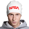 Заказать головной убор в Москве. Шапка классическая унисекс NASA  от DESIGNER   - готовые дизайны и нанесение принтов.